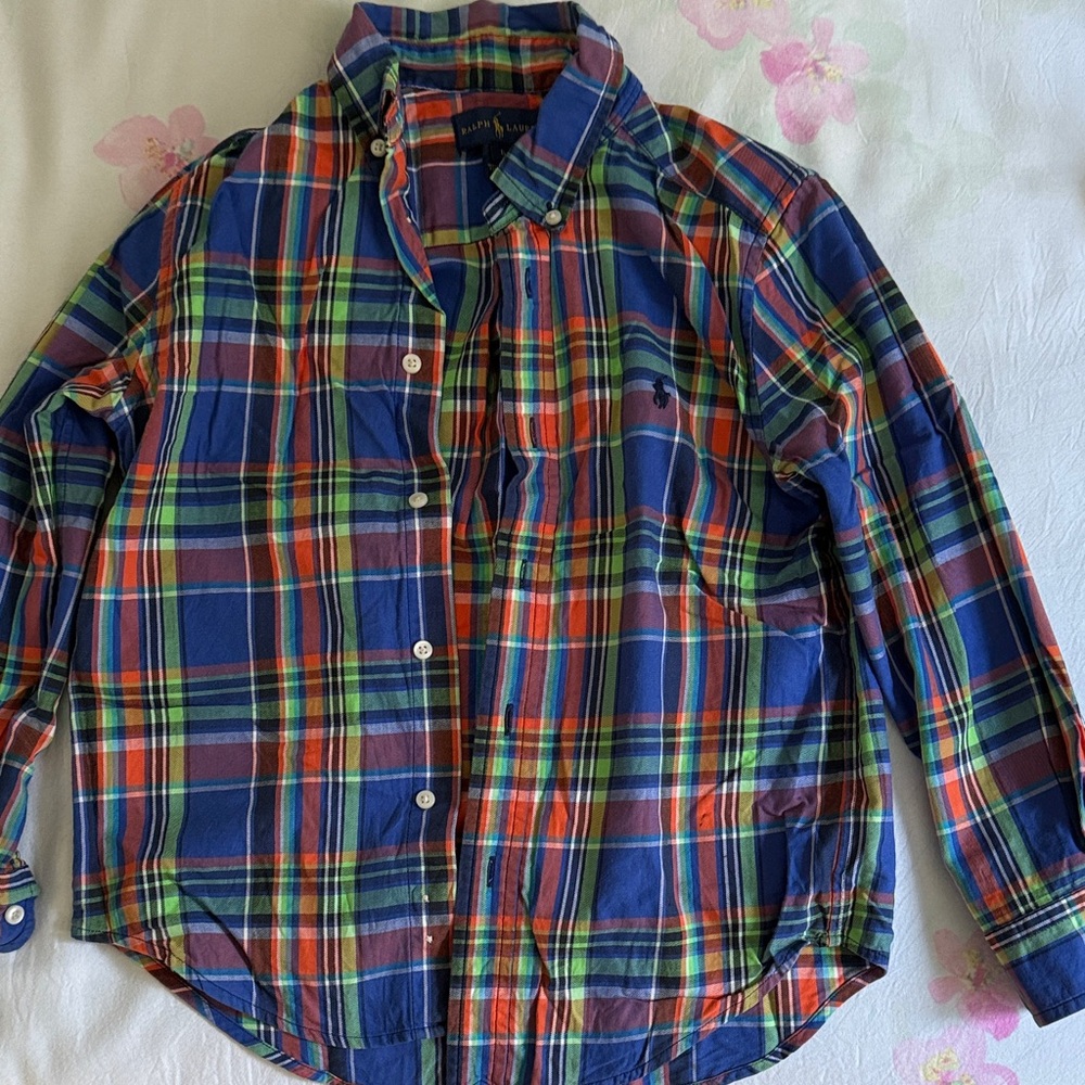 Ralph Lauren Kids Multicolor Plaid Button-Down Shirt